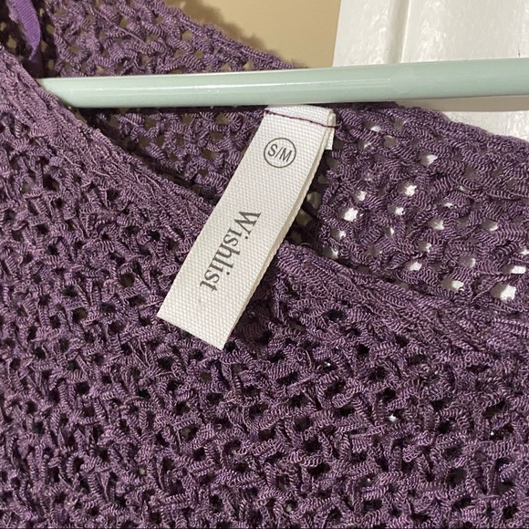 Purple Asymmetrical Sweater - Picture 3 of 3